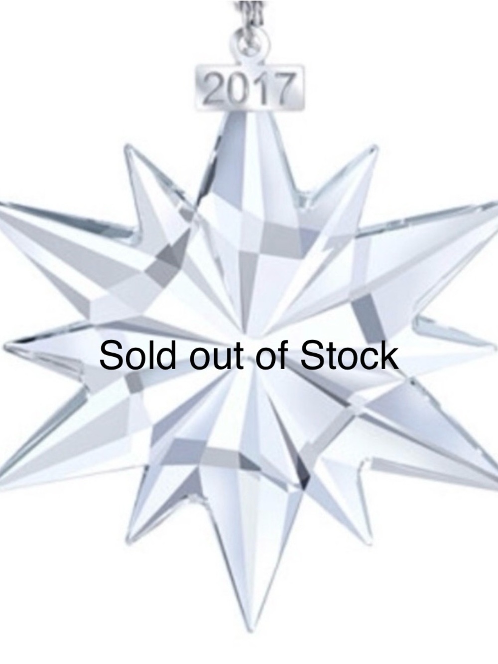 2017 Swarovski Crystal Snowflake Star Ornament NIB